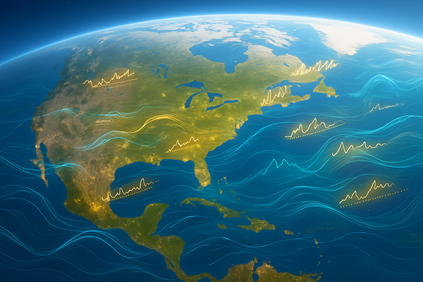 Forecast chart visualization